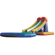 new design inflatable dry slide
